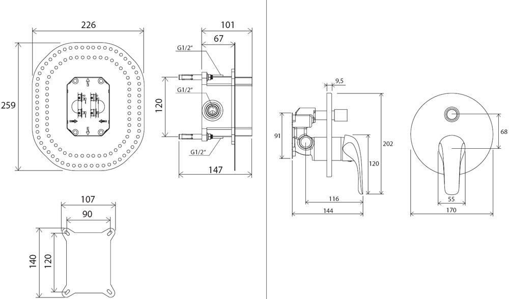 Rosa-RS 065.00 с переключателем + R-box