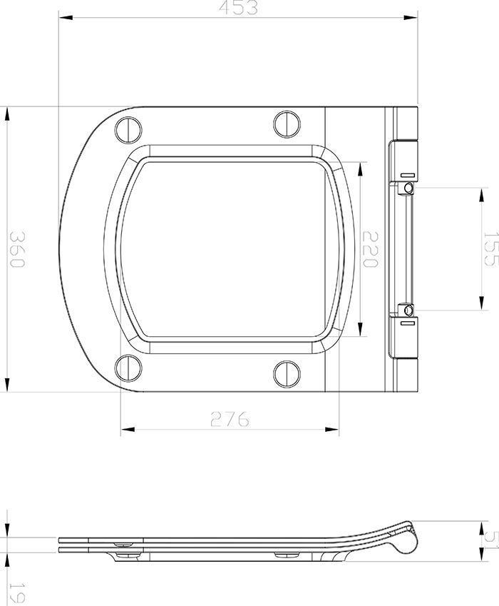 Сиденье для унитаза Classic Slim