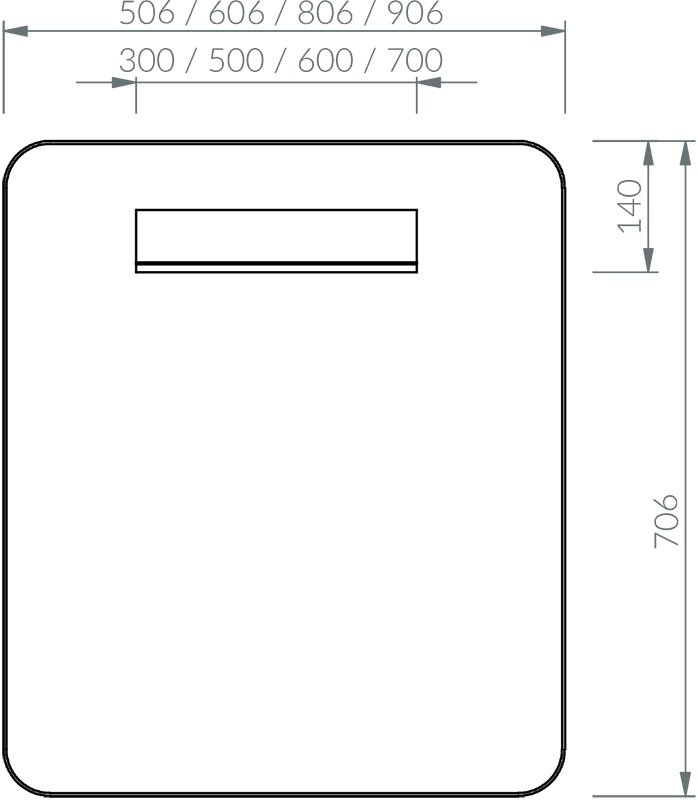 Зеркало Strip 500/600/800/900